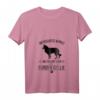 Damen Unterschätze niemals eine Frau... Border Collie lustiges T-Shirt mit V-Ausschnitt – Perfektes Geschenk für Hundeliebhaberinnen, Hundemamas & Border Collie Fans