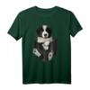 Nettes Border Collie Hund T-Shirt in Schwarz-Weiß – Klassisch geschnitten, ideal für Hundeliebhaber und Tierfreunde