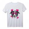 Valentinstag Border Collie Shirt mit Herz – Lustiges Hunde Gesicht T-Shirt für Collie-Liebhaber und Hundebesitzer