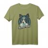 Border Collie Hund T-Shirt im Retro-Stil – Perfektes Geschenk für Hundeliebhaber und Collie Besitzer