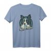 Border Collie Hund T-Shirt im Retro-Stil – Perfektes Geschenk für Hundeliebhaber und Collie Besitzer