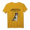 Lustiges Border Collie Geschenk Hundehalter T-Shirt - Anatomie Motiv für Hundeliebhaber, Hundetrainer & Gassigehen