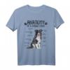 Lustiges Border Collie Geschenk Hundehalter T-Shirt - Anatomie Motiv für Hundeliebhaber, Hundetrainer & Gassigehen
