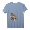Neugieriger Hund Border Terrier T-Shirt – Klassisch geschnitten mit doppeltem Saum für Hundeliebhaber und Tierfreunde