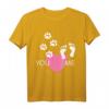 Hunde Liebhaber Pfote Fußabdruck T-Shirt für Sie mit Hund – Süßes Geschenk für Hundebesitzer zu Weihnachten & Geburtstag