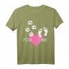 Hunde Liebhaber Pfote Fußabdruck T-Shirt für Sie mit Hund – Süßes Geschenk für Hundebesitzer zu Weihnachten & Geburtstag