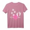 Hunde Liebhaber Pfote Fußabdruck T-Shirt für Sie mit Hund – Süßes Geschenk für Hundebesitzer zu Weihnachten & Geburtstag