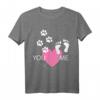Hunde Liebhaber Pfote Fußabdruck T-Shirt für Sie mit Hund – Süßes Geschenk für Hundebesitzer zu Weihnachten & Geburtstag