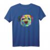 Splash Hund Border Terrier T-Shirt - Bunte Geschenkidee für Hunde Fans und Hundebesitzer