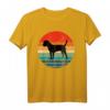 Border Terrier Dog T-Shirt Retro Vintage 70s Silhouette - Perfektes Geschenk für Hundeliebhaber, Hundemütter & Hundeväter