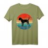 Border Terrier Dog T-Shirt Retro Vintage 70s Silhouette - Perfektes Geschenk für Hundeliebhaber, Hundemütter & Hundeväter