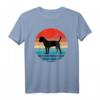 Border Terrier Dog T-Shirt Retro Vintage 70s Silhouette - Perfektes Geschenk für Hundeliebhaber, Hundemütter & Hundeväter