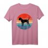 Border Terrier Dog T-Shirt Retro Vintage 70s Silhouette - Perfektes Geschenk für Hundeliebhaber, Hundemütter & Hundeväter