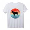 Border Terrier Dog T-Shirt Retro Vintage 70s Silhouette - Perfektes Geschenk für Hundeliebhaber, Hundemütter & Hundeväter