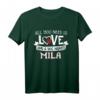 All you need is love and a dog namens Mila T-Shirt – Für Hundeliebhaber, Damen & Herren, Weihnachten & Geschenke