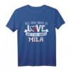 All you need is love and a dog namens Mila T-Shirt – Für Hundeliebhaber, Damen & Herren, Weihnachten & Geschenke