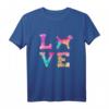 Bunte Aquarellmalerei Border Terrier Hundeliebhaber T-Shirt – Perfektes Geschenk für Männer zu Geburtstag oder Weihnachten