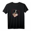 Border Collie Herz Hundeportrait T-Shirt – Für Hundebesitzer und Liebhaber dieser besonderen Hunderasse