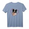 Border Collie Herz Hundeportrait T-Shirt – Für Hundebesitzer und Liebhaber dieser besonderen Hunderasse