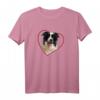 Border Collie Herz Hundeportrait T-Shirt – Für Hundebesitzer und Liebhaber dieser besonderen Hunderasse