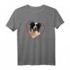 Border Collie Herz Hundeportrait T-Shirt – Für Hundebesitzer und Liebhaber dieser besonderen Hunderasse