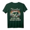 Border Terrier Girl Cool Vintage Retro T-Shirt – Perfektes Weihnachtsgeschenk für Hundemamas & Border Terrier Fans