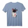 Boston Terrier T-Shirt mit 'I love mom' Design – Niedliches Geschenk für Bostie-Liebhaber zu Geburtstagen, Weihnachten & mehr