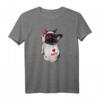 Boston Terrier T-Shirt mit 'I love mom' Design – Niedliches Geschenk für Bostie-Liebhaber zu Geburtstagen, Weihnachten & mehr