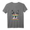 Boston Terrier Gay Pride LGBT Rainbow Flag Sunglasses Tank Top – Unterstütze die LGBTQ Community bei Pride Paraden mit lustigem Tier- und LGBTQ-Motiv