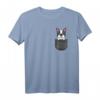 Lustiges Boston Terrier Mama Papa Hund in der Tasche T-Shirt – Perfektes Geschenk für Hundeliebhaber zu Weihnachten, Geburtstag & Valentinstag