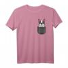 Lustiges Boston Terrier Mama Papa Hund in der Tasche T-Shirt – Perfektes Geschenk für Hundeliebhaber zu Weihnachten, Geburtstag & Valentinstag