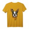 Boston Terrier Weihnachtsshirt Xmas Rentier Haustier Hundeliebhaber T-Shirt – Lustiges Weihnachtsgeschenk für Hundeliebhaber und Tierfreunde