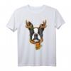 Boston Terrier Weihnachtsshirt Xmas Rentier Haustier Hundeliebhaber T-Shirt – Lustiges Weihnachtsgeschenk für Hundeliebhaber und Tierfreunde