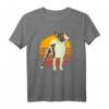 Boston Terrier Shirt Geschenk Idee - Lustiges Retro Design T-Shirt für Geburtstage & Weihnachten für Hundeliebhaber, Familie & Freunde
