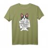 I Don't Like Morning People Boston Terrier Hund T-Shirt – Humorvolles Geschenk für Hundeliebhaber und Boston Terrier Fans