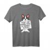 I Don't Like Morning People Boston Terrier Hund T-Shirt – Humorvolles Geschenk für Hundeliebhaber und Boston Terrier Fans