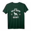 Die mit dem Boston Terrier geht Hunde Frauchen T-Shirt - Lustiges Geschenk für Hundeliebhaberinnen zu Weihnachten & Geburtstag