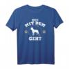 Die mit dem Boston Terrier geht Hunde Frauchen T-Shirt - Lustiges Geschenk für Hundeliebhaberinnen zu Weihnachten & Geburtstag