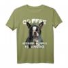Kaffee Humor Lustiges Sarkasmus Boston Terrier T-Shirt – Witziges Hundemotiv für Tierliebhaber und Kaffeefans
