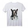 Kaffee Humor Lustiges Sarkasmus Boston Terrier T-Shirt – Witziges Hundemotiv für Tierliebhaber und Kaffeefans