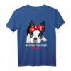 Boston Terrier Mama T-Shirt - Lustiges Hunde Motiv Geschenkidee für Hundeliebhaberinnen, Frauen & Kinder, Vintage Style