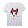 Boston Terrier Mama T-Shirt - Lustiges Hunde Motiv Geschenkidee für Hundeliebhaberinnen, Frauen & Kinder, Vintage Style