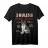 5 Rules for Boston Terrier Lustiges Hund T-Shirt – Originelles Geschenk für Boston Terrier Liebhaber und Hundebesitzer