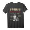 5 Rules for Boston Terrier Lustiges Hund T-Shirt – Originelles Geschenk für Boston Terrier Liebhaber und Hundebesitzer