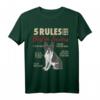 5 Rules for Boston Terrier Lustiges Hund T-Shirt – Originelles Geschenk für Boston Terrier Liebhaber und Hundebesitzer