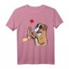 Boxer Hunde Liebe Frauchen Herrchen T-Shirt – Süßes Hunde-Motiv, Perfekt als Geschenk für Hundeliebhaber, Familie und Freunde