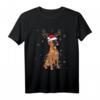 Funny Christmas Boxer Santa Reindeer Light Dog Lover T-Shirt – Lustiges Weihnachtsgeschenk für Hundeliebhaber, Dog Dad & Mom, Familie & Freunde