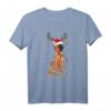 Funny Christmas Boxer Santa Reindeer Light Dog Lover T-Shirt – Lustiges Weihnachtsgeschenk für Hundeliebhaber, Dog Dad & Mom, Familie & Freunde