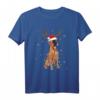 Funny Christmas Boxer Santa Reindeer Light Dog Lover T-Shirt – Lustiges Weihnachtsgeschenk für Hundeliebhaber, Dog Dad & Mom, Familie & Freunde