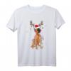 Funny Christmas Boxer Santa Reindeer Light Dog Lover T-Shirt – Lustiges Weihnachtsgeschenk für Hundeliebhaber, Dog Dad & Mom, Familie & Freunde
